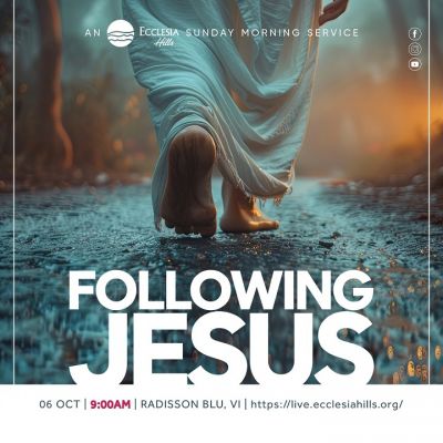 Following Jesus Banner A