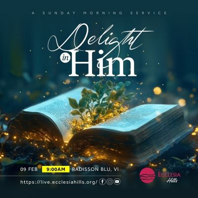 Delight in Him Banner A