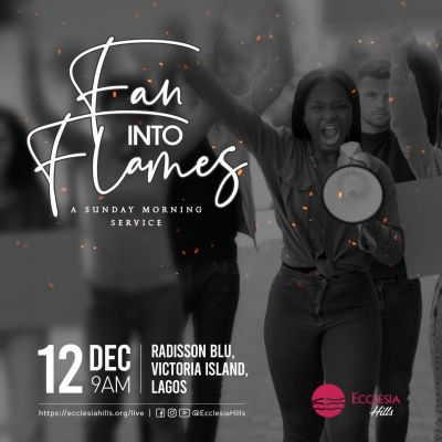 Fan flames